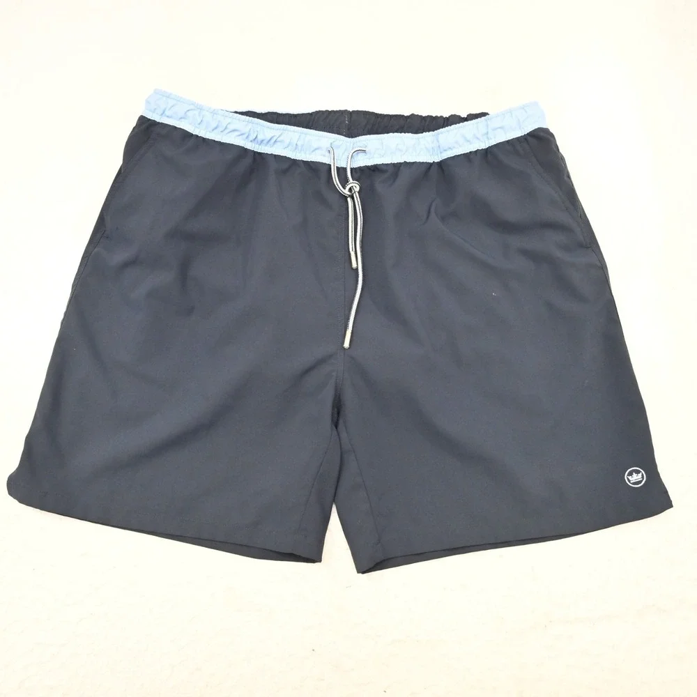 Peter Millar Swim Trunks Blue Netted With Pockets‎ Mens Size 2XL XXL 7